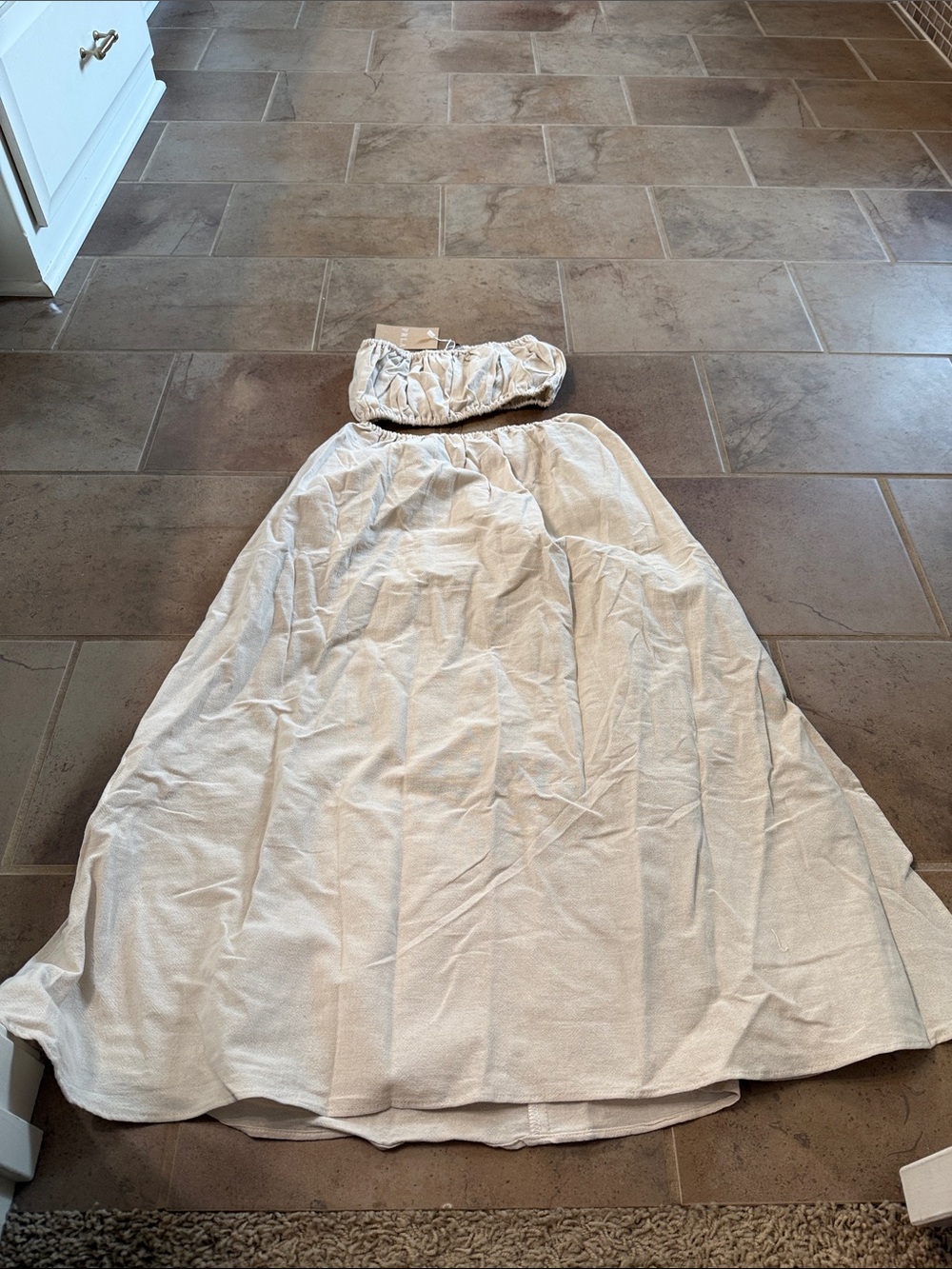 PRLA skirt and top linen size xs